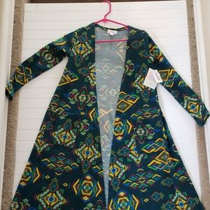 Lularoe - S Sarah Navy Blue with Pattern